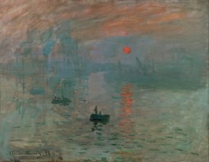 "Impressione, levare del sole" di Claude Monet